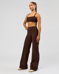 Woman wearing Fusion V-Contour High-Rise Tall Pant - Hot Chocolate | Model:Claire | Size:S | Thumbnail Index: 4