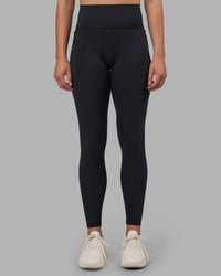 Woman wearing Fusion V-Contour Ultra High-Rise Full Length Legging Pockets - Black | Model:Charlize | Size:S | Thumbnail Index: 6