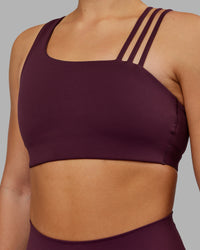 Woman wearing Galvanise Sports Bra 2.0 - Cherry Lacquer | Model:Keisha | Size:S | Thumbnail Index: 6