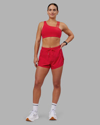 Woman wearing Galvanise Sports Bra 2.0 - Scarlet | Model:Keisha | Size:S | Thumbnail Index: 2