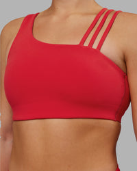 Woman wearing Galvanise Sports Bra 2.0 - Scarlet | Model:Keisha | Size:S | Thumbnail Index: 4