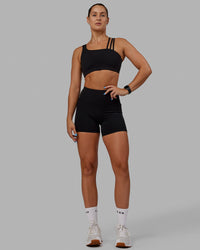 Woman wearing Galvanise Sports Bra - Black | Thumbnail Index: 6