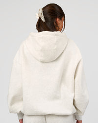 Woman wearing Go-To Oversized Hoodie - Silver Marl | Model:Bianca | Size:S | Thumbnail Index: 5