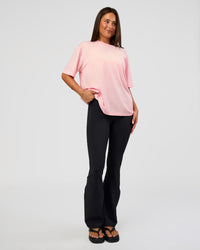 Woman wearing Go-To FLXCotton Oversized Tee - Marshmallow-White | Model:Bianca | Size:S | Thumbnail Index: 2