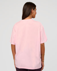Woman wearing Go-To FLXCotton Oversized Tee - Marshmallow-White | Model:Bianca | Size:S | Thumbnail Index: 3