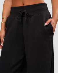 Woman wearing Go-To Wide Leg Track Pant - Black | Model:Bianca | Size:S | Thumbnail Index: 8