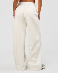 Woman wearing Go-To Wide Leg Track Pant - Silver Marl | Model:Bianca | Size:S | Thumbnail Index: 3