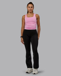 Woman wearing Ignite Scrunch Side Tank - Bubblegum | Thumbnail Index: 4