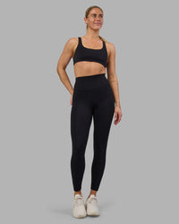 Woman wearing Impulse Reversible Sports Bra - Black | Model:Hannah | Size:S | Thumbnail Index: 8