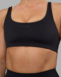 Impulse Reversible Sports Bra - Black | Thumbnail Index: 9