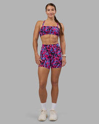 Woman wearing Inspired Sports Bra - Pink Luminous | Model:Hannah | Size:S | Thumbnail Index: 3