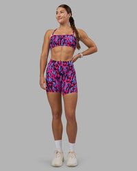 Woman wearing Inspired Sports Bra - Pink Luminous | Model:Hannah | Size:S | Thumbnail Index: 5