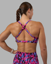 Woman wearing Inspired Sports Bra - Pink Luminous | Model:Hannah | Size:S | Thumbnail Index: 8