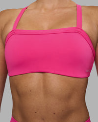 Woman wearing Inspired Sports Bra - Ultra Pink | Model:Hannah | Size:S | Thumbnail Index: 5