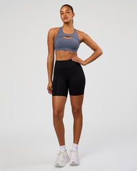 Woman wearing LimitLift Sports Bra - Night Shadow | Model:Rosie | Size:S | Thumbnail Index: 3