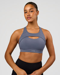 Woman wearing LimitLift Sports Bra - Night Shadow | Model:Rosie | Size:S | Thumbnail Index: 5