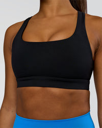 Model wearing Limitless Sports Bra - Black | Model:Rosie | Size:S | Thumbnail Index: 3