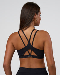Woman wearing Luminate Sports Bra - Black | Model:Bianaca | Size:S | Thumbnail Index: 5