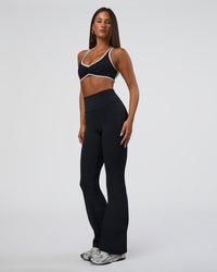 Woman wearing Luminous Sports Bra - Black-White | Model:Bianca | Size:S | Thumbnail Index: 5