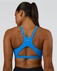 Woman wearing Luna Sports Bra - Palace Blue | Model:Rosie | Size:S | Thumbnail Index: 6