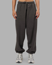 Woman wearing MVP Oversized Slouchy Fit Track Pant - Dark Storm | Model:Neve | Size:S | Thumbnail Index: 7