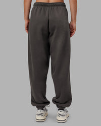 Woman wearing MVP Oversized Slouchy Fit Track Pant - Dark Storm | Model:Neve | Size:S | Thumbnail Index: 3