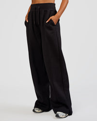 Woman wearing MVP Wide Leg Tall Track Pant - Black | Model:Ruby | Size:S | Thumbnail Index: 4