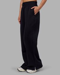 Woman wearing MVP Wide Leg Track Pant - Black | Model:Neve | Size:S | Thumbnail Index: 5