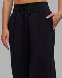 Woman wearing MVP Wide Leg Track Pant - Black | Model:Neve | Size:S | Thumbnail Index: 2
