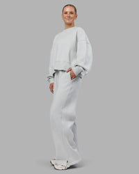 Woman wearing MVP Wide Leg Track Pant - Digital Mist| Model:Neve | Size:S | Thumbnail Index: 7