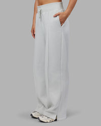 Woman wearing MVP Wide Leg Track Pant - Digital Mist| Model:Neve | Size:S | Thumbnail Index: 6