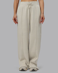 Woman wearing MVP Wide Leg Track Pant - Shale Beige | Model:Emilie | Size:S | Thumbnail Index: 5