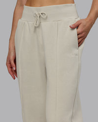 Woman wearing MVP Wide Leg Track Pant - Shale Beige | Model:Emilie | Size:S | Thumbnail Index: 2