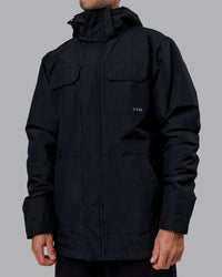 Man wearing Marshall 2.0 Jacket - Black | Model:Tommy | Size:S | Thumbnail Index: 22