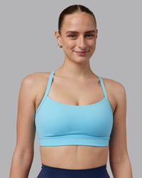 Woman wearing Momentum Sports Bra D/DD/E - Sky Blue | Model:Lillie | Size:S | Thumbnail Index: 0