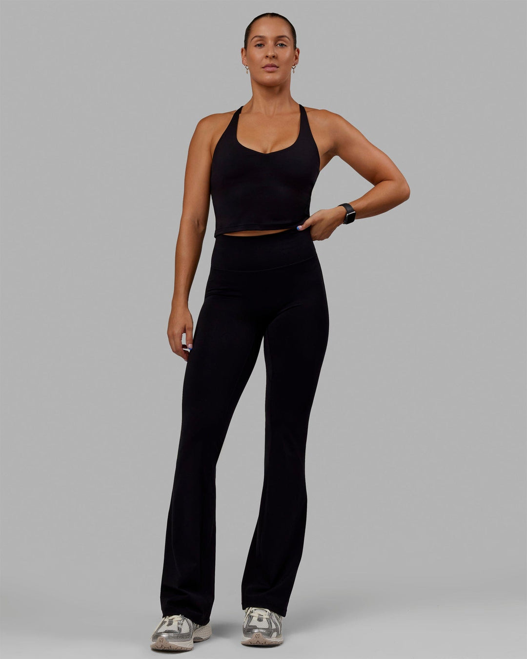 Woman wearing Movement Active Tank - Black - view 5