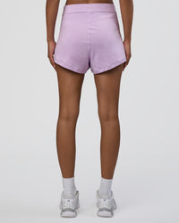 Woman wearing Movement CloudFLX 3" Short - Orchid Bloom Marl | Model:Tomi | Size:S | Thumbnail Index: 2
