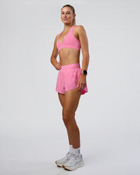 Woman wearing Pacer 3" Run Short - Candy Pink | Model:Emelia | Size:S | Thumbnail Index: 1