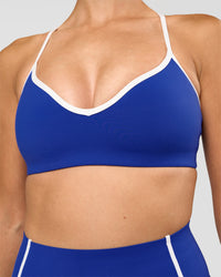 Woman wearing Power Sweetheart Sports Bra - Electric Indigo | Model:Charli | Size:XS | Thumbnail Index: 8