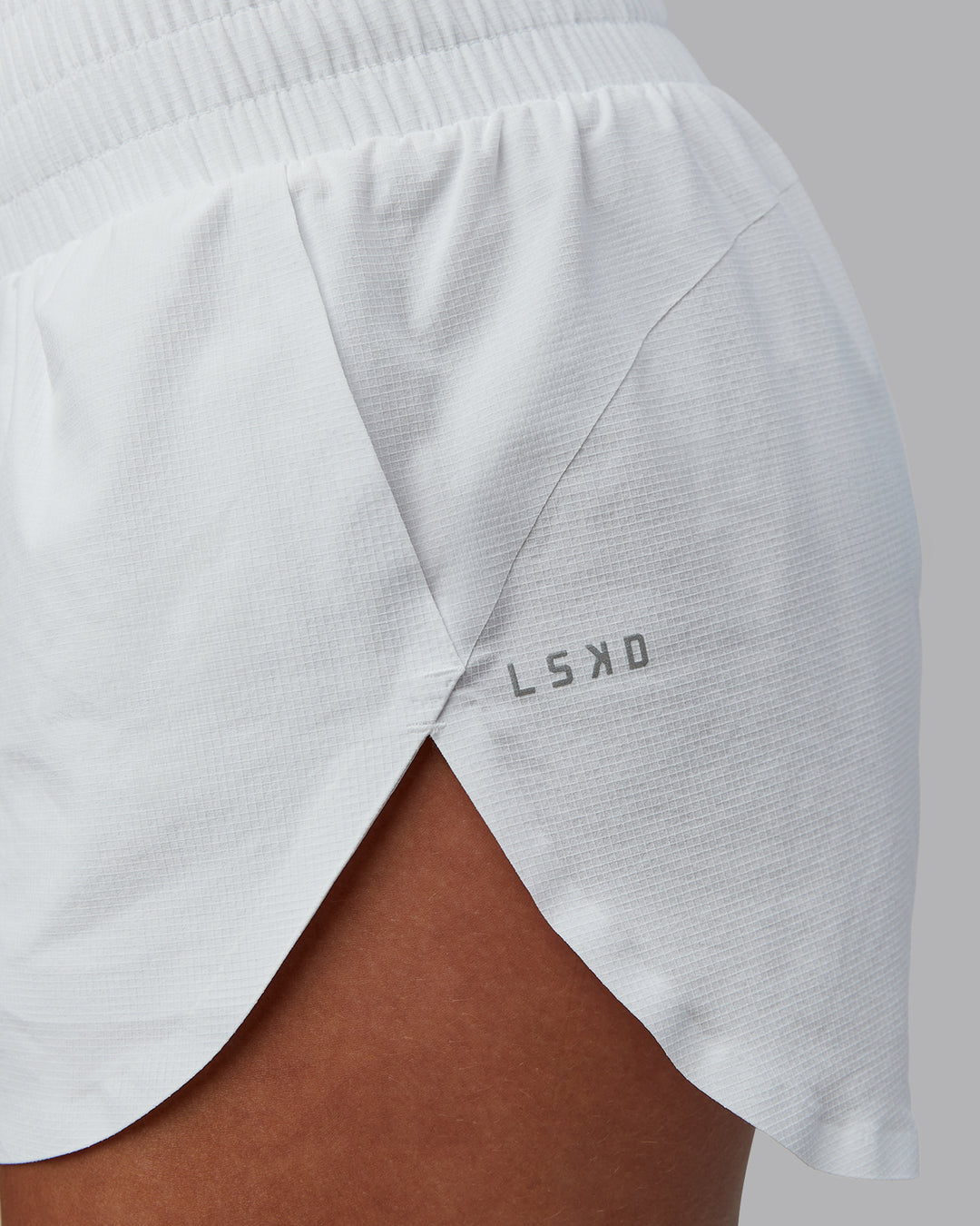 Woman wearing Power Train 2" Short - White | Model:Tylah | Size:S - view 6