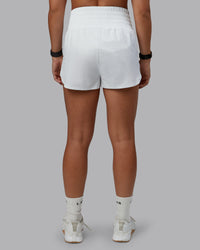 Woman wearing Power Train 2" Short - White | Model:Tylah | Size:S | Thumbnail Index: 3