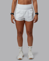 Woman wearing Power Train 2" Short - White | Model:Tylah | Size:S | Thumbnail Index: 6
