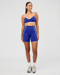 Woman wearing Power Ultra High-Rise 6" Short - Electric Indigo | Model:Rhiley | Size:S | Thumbnail Index: 2