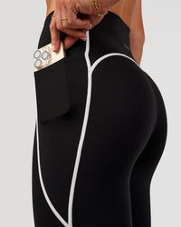 Woman wearing Power Ultra High-Rise Full Length Legging - Black | Model:Emelia | Size:S | Thumbnail Index: 3