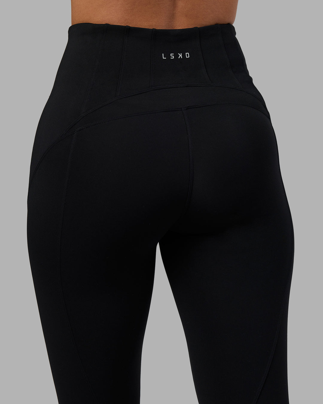 Woman wearing Progression Ultra High-Rise Full Length Legging - Black | Model:Rhiley | Size:S - view 9