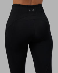 Woman wearing Progression Ultra High-Rise Full Length Legging - Black | Model:Rhiley | Size:S | Thumbnail Index: 8