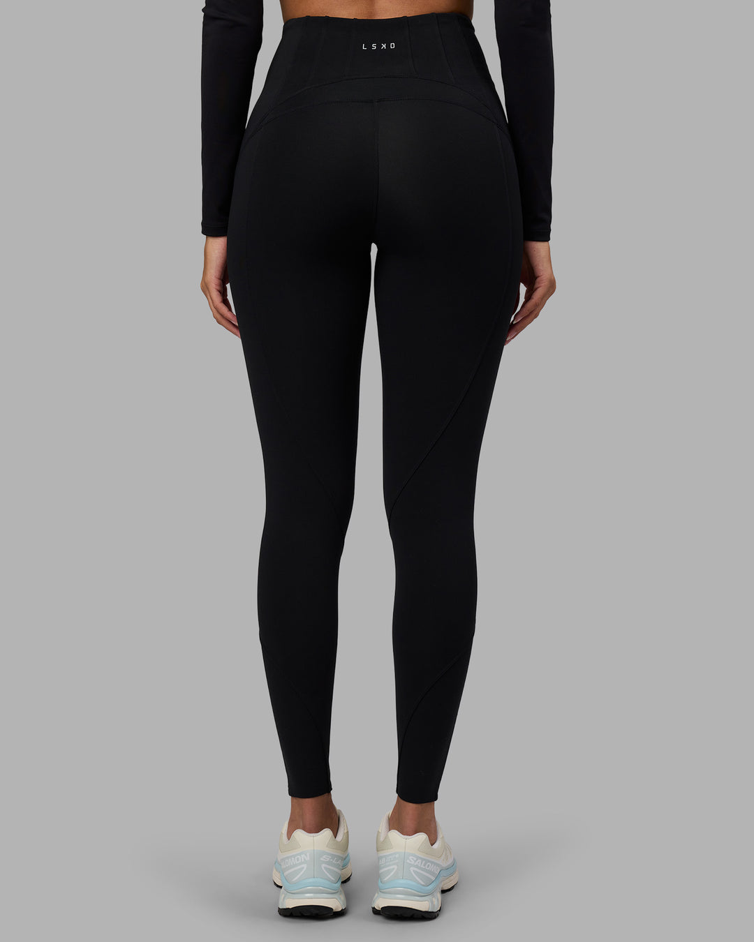 Woman wearing Progression Ultra High-Rise Full Length Legging - Black | Model:Sarah | Size:S - view 4