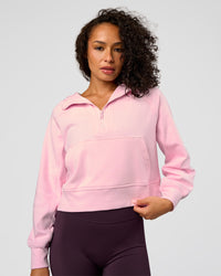 Woman wearing Pursue Mid-Weight Hoodie - Marshmallow | Model:Jasmine | Size:S | Thumbnail Index: 5