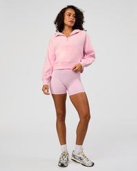 Woman wearing Pursue Mid-Weight Hoodie - Marshmallow | Model:Jasmine | Size:S | Thumbnail Index: 4