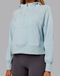 Woman wearing Pursue Mid-Weight Hoodie - Skyride | Model:Ella | Size:S | Thumbnail Index: 4
